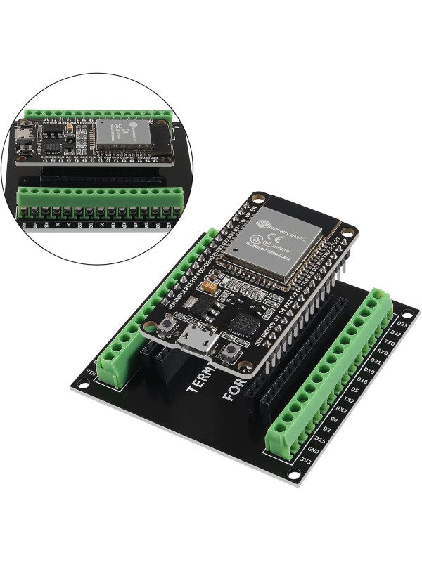 3PCS ESP32 Breakout Board GPIO 1 into 2 Compatible with 30 Pins ESP32S ESP32 Development Board 2.4 GHz Dual Core WLAN WiFi + Bluetooth 2-in-1 Microcontroller ESP-WROOM-32 Chip for Arduino