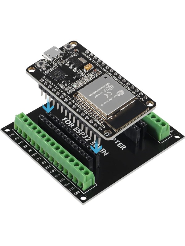 3PCS ESP32 Breakout Board GPIO 1 into 2 Compatible with 30 Pins ESP32S ESP32 Development Board 2.4 GHz Dual Core WLAN WiFi + Bluetooth 2-in-1 Microcontroller ESP-WROOM-32 Chip for Arduino