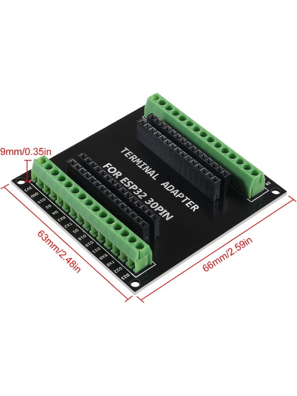 3PCS ESP32 Breakout Board GPIO 1 into 2 Compatible with 30 Pins ESP32S ESP32 Development Board 2.4 GHz Dual Core WLAN WiFi + Bluetooth 2-in-1 Microcontroller ESP-WROOM-32 Chip for Arduino