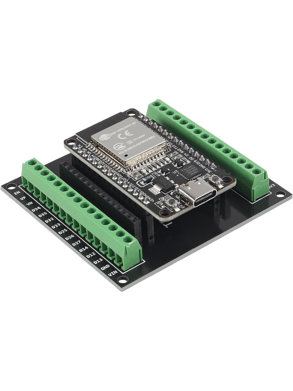 3PCS ESP32 Breakout Board GPIO 1 into 2 Compatible with 30 Pins ESP32S ESP32 Development Board 2.4 GHz Dual Core WLAN WiFi + Bluetooth 2-in-1 Microcontroller ESP-WROOM-32 Chip for Arduino