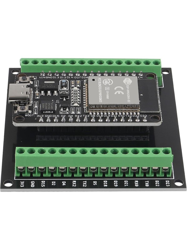 3PCS ESP32 Breakout Board GPIO 1 into 2 Compatible with 30 Pins ESP32S ESP32 Development Board 2.4 GHz Dual Core WLAN WiFi + Bluetooth 2-in-1 Microcontroller ESP-WROOM-32 Chip for Arduino