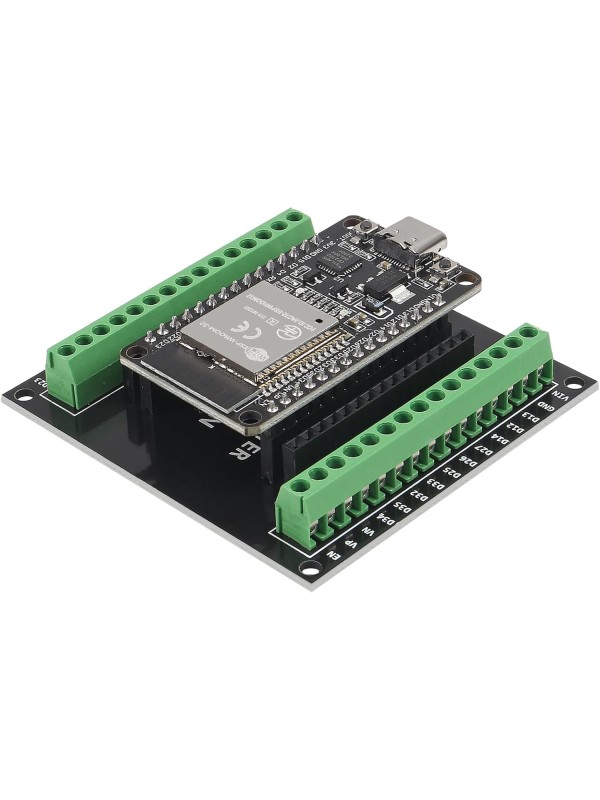3PCS ESP32 Breakout Board GPIO 1 into 2 Compatible with 30 Pins ESP32S ESP32 Development Board 2.4 GHz Dual Core WLAN WiFi + Bluetooth 2-in-1 Microcontroller ESP-WROOM-32 Chip for Arduino