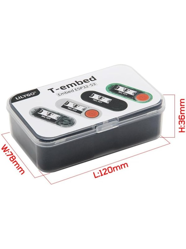LILYGO T-Embed CC1101 Plus ESP32-S3 Microphone TTGO Development Board with 1.9 inch ST7789V IPS TFT LCD (Black Shell)