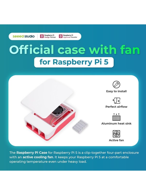 Seeed Studio Raspberry Pi 5 Starter Kit - 8GB RAM，128GB Micro SD Card pre-Loaded with 64-bit Raspberry Pi OS