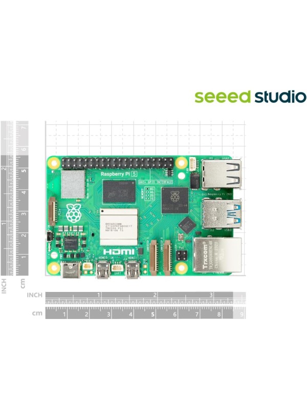 Seeed Studio Raspberry Pi 5 Starter Kit - 8GB RAM，128GB Micro SD Card pre-Loaded with 64-bit Raspberry Pi OS