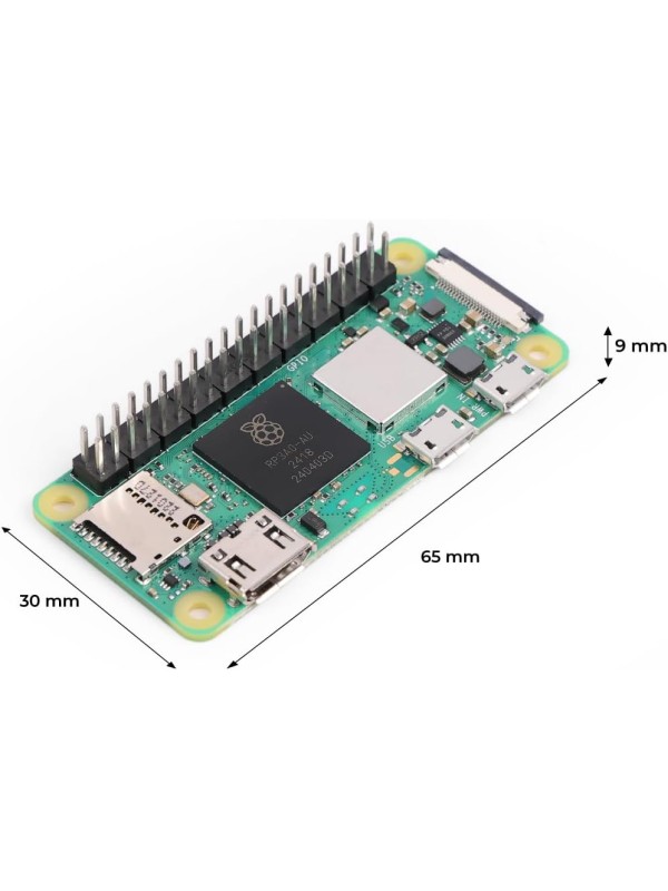 Raspberry Pi Zero 2 W Basic Kit, Header, Heatsink, USB Cable, HDMI Adapter (with Quad-core CPU,Bluetooth 4.2,BLE,onboard Antenna,etc.)
