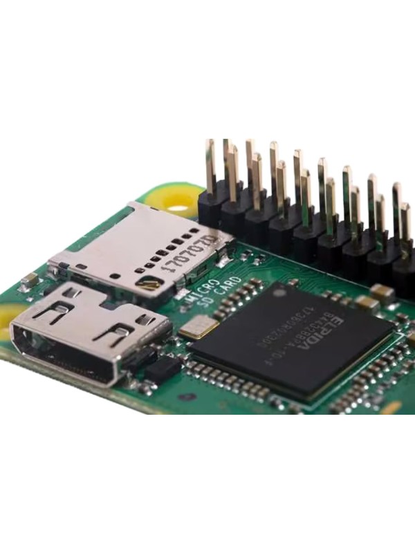 Raspberry Pi Zero 2 W Basic Kit, Header, Heatsink, USB Cable, HDMI Adapter (with Quad-core CPU,Bluetooth 4.2,BLE,onboard Antenna,etc.)