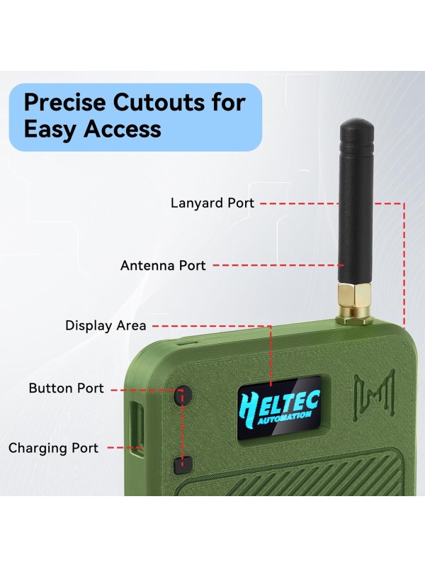 2 Pack ESP32 LoRa V3 Development Board with 915MHz Antennas + 3000mAh Battery + Meshtastic Case, ESP32-S3 SX1262 Integrated WiFi Bluetooth OLED Display for Arduino LoRaWAN IOT (N32 Version, Green)