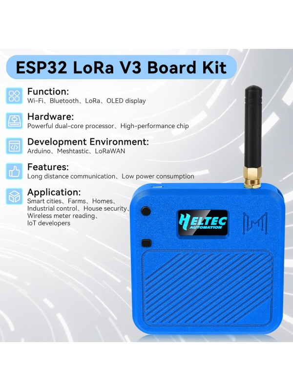 2 Pack ESP32 LoRa V3 Development Board with 915MHz Antennas + 3000mAh Battery + Meshtastic Case, ESP32-S3 SX1262 Integrated WiFi Bluetooth OLED Display for Arduino LoRaWAN IOT (N32 Version, Green)
