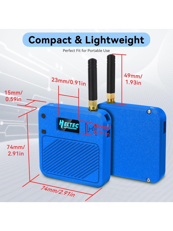 2 Pack ESP32 LoRa V3 Development Board with 915MHz Antennas + 3000mAh Battery + Meshtastic Case, ESP32-S3 SX1262 Integrated WiFi Bluetooth OLED Display for Arduino LoRaWAN IOT (N32 Version, Green)
