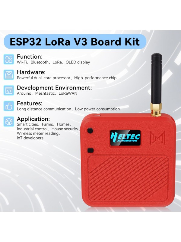 2 Pack ESP32 LoRa V3 Development Board with 915MHz Antennas + 3000mAh Battery + Meshtastic Case, ESP32-S3 SX1262 Integrated WiFi Bluetooth OLED Display for Arduino LoRaWAN IOT (N32 Version, Green)