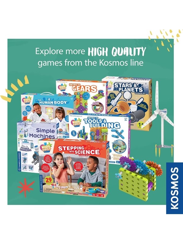 Thames & Kosmos Kids First Automobile Engineer Kit | STEM | 32 Page Full-Color Illustrated Storybook | Ages 3+ | Preschoolers & Kindergartners | Develop Fine Motor Skills | Parents’ Choice Gold Award