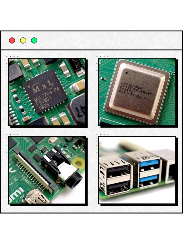 Raspberry Pi 4 Model B 4GB Kit, Micro Computer Boa...