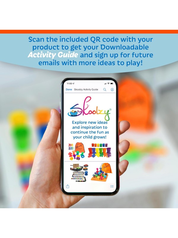 Skoolzy 44 Pc Counting Coins & Learning Set – Montessori Math Development Kit for 18 Months+