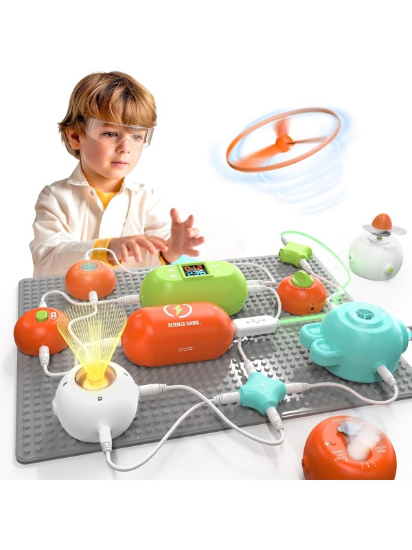 Science Kits for Kids - STEM Kits for Kids, Electronics Exploration Kit, Over 420 Projects, 35 Circuit Parts, STEM Educational Toy Gifts for Kids Boys Girls Ages 3 4 5 6 7 8 9 10 11 12