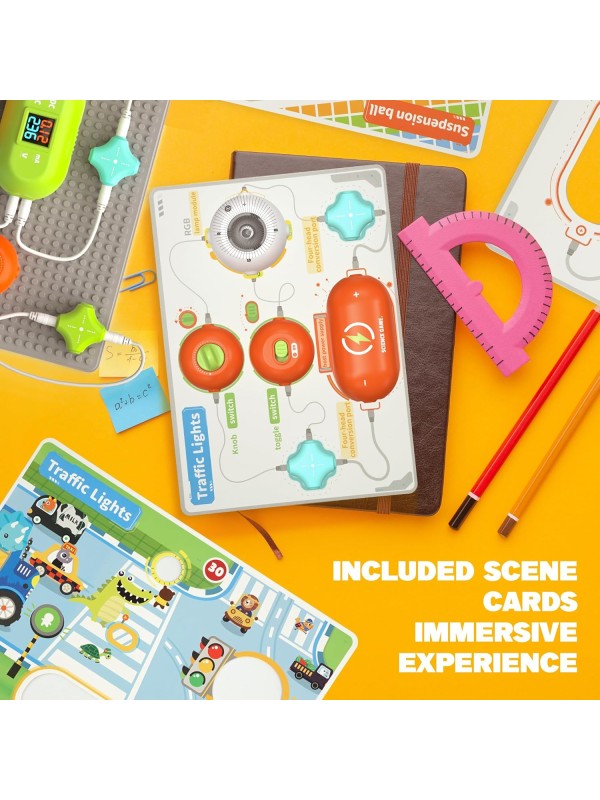 Science Kits for Kids - STEM Kits for Kids, Electronics Exploration Kit, Over 420 Projects, 35 Circuit Parts, STEM Educational Toy Gifts for Kids Boys Girls Ages 3 4 5 6 7 8 9 10 11 12