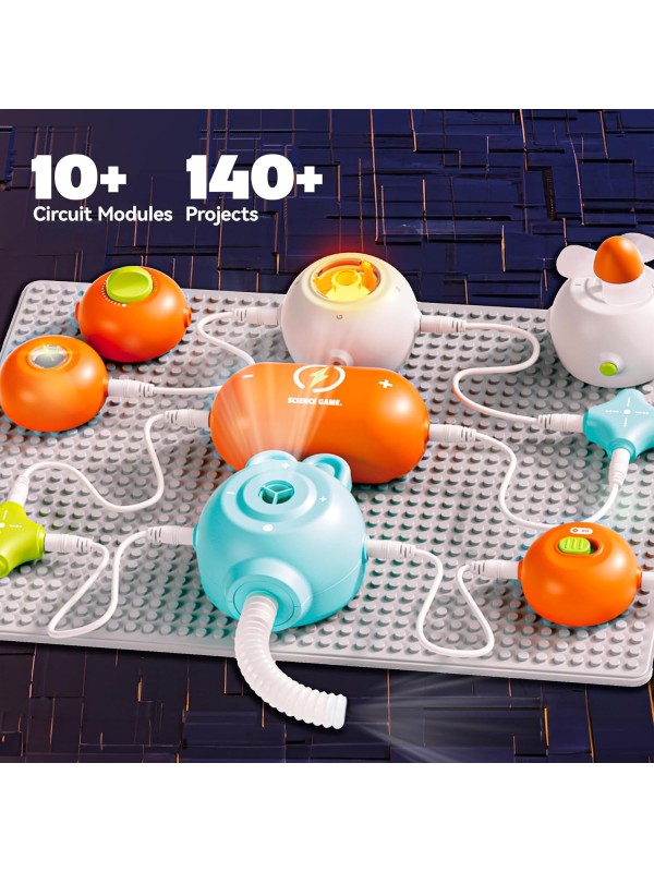 Science Kits for Kids - STEM Kits for Kids, Electronics Exploration Kit, Over 420 Projects, 35 Circuit Parts, STEM Educational Toy Gifts for Kids Boys Girls Ages 3 4 5 6 7 8 9 10 11 12