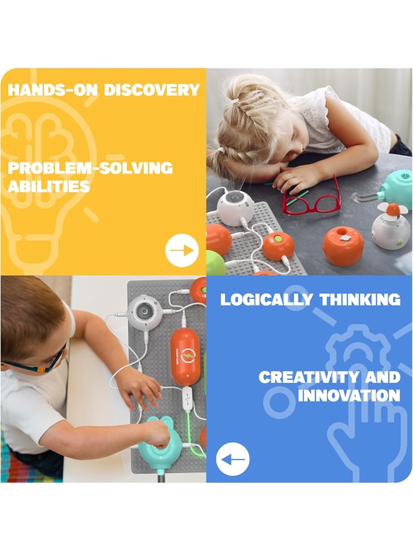 Science Kits for Kids - STEM Kits for Kids, Electronics Exploration Kit, Over 420 Projects, 35 Circuit Parts, STEM Educational Toy Gifts for Kids Boys Girls Ages 3 4 5 6 7 8 9 10 11 12
