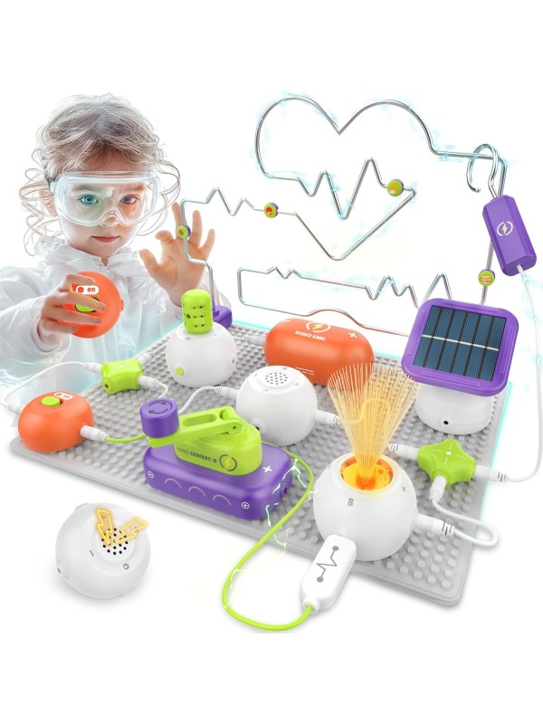 Science Kits for Kids - STEM Kits for Kids, Electronics Exploration Kit, Over 420 Projects, 35 Circuit Parts, STEM Educational Toy Gifts for Kids Boys Girls Ages 3 4 5 6 7 8 9 10 11 12