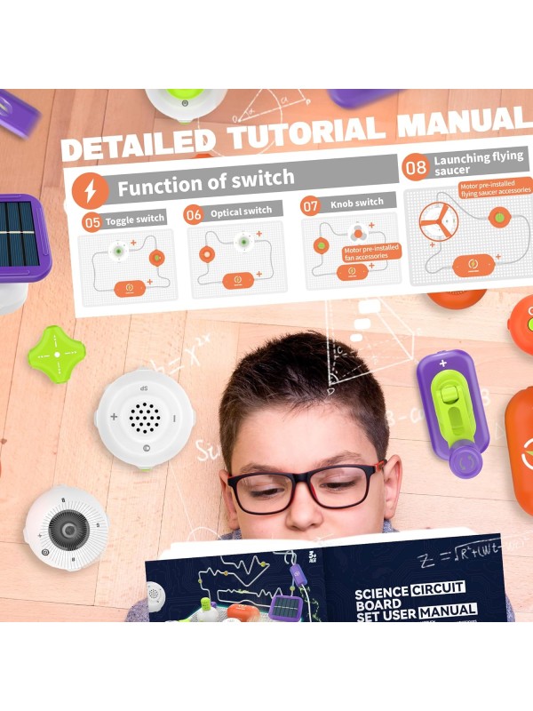 Science Kits for Kids - STEM Kits for Kids, Electronics Exploration Kit, Over 420 Projects, 35 Circuit Parts, STEM Educational Toy Gifts for Kids Boys Girls Ages 3 4 5 6 7 8 9 10 11 12