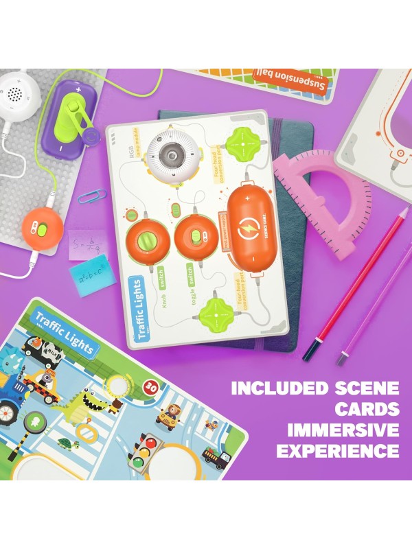 Science Kits for Kids - STEM Kits for Kids, Electronics Exploration Kit, Over 420 Projects, 35 Circuit Parts, STEM Educational Toy Gifts for Kids Boys Girls Ages 3 4 5 6 7 8 9 10 11 12