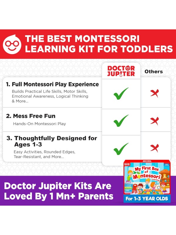 Doctor Jupiter Little Genius Kit for Boys & Girls 4-6 Year Olds | Educational Toys for 4-5-6 | Learning Toys for Toddlers | Preschool Learning Activities | STEM Toys | Science Experiments