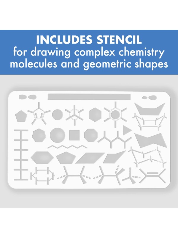 OLD NOBBY Organic Chemistry 239 Piece Model Kit - Molecular Model Kit with Atoms, Bonds, Instructional Guide, Bond Removal Tool, and Bonus Molecular Stencil