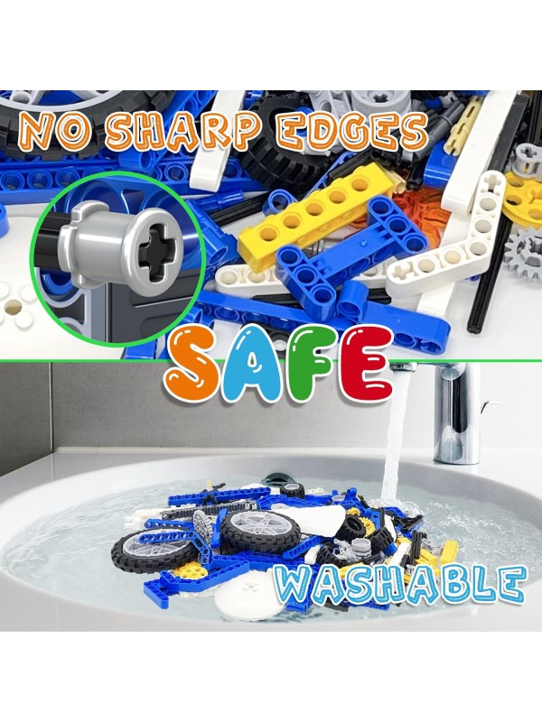 Kids Building Kit STEM Toys, 110 Pcs Educational Construction Engineering Building Blocks DIY Learning Set for Ages 3-10 Year Old Boys Girls, Best Gift for Children Creative Games Fun Play