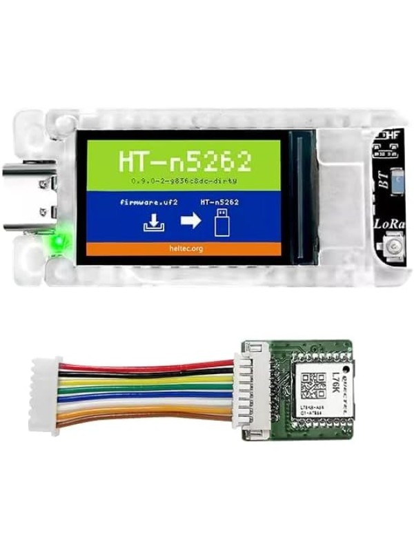 Heltec Mesh Node T114 V2 Meshtastic Tracker Nordic nRF52480 SX1262 LoRa LoRaWAN 915MHz Positioning 1.14-inch Display Development Kit Solar Panel Power Supply with BLE WiFi (T114 with Screen GNSS Case)