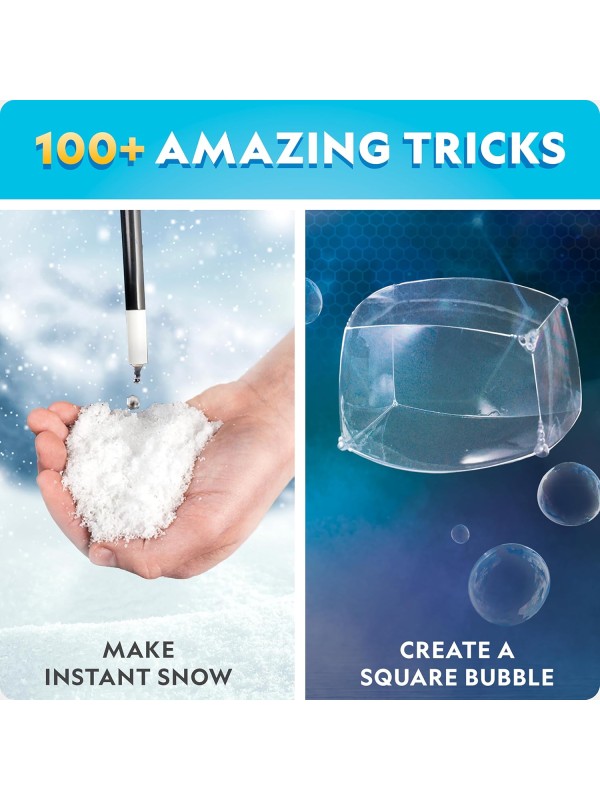 NATIONAL GEOGRAPHIC Science Magic Kit – Science Kit for Kids with 100+ Unique Experiments and Magic Tricks, Chemistry Set and STEM Project, A Great Gift for Boys and Girls (Amazon Exclusive)