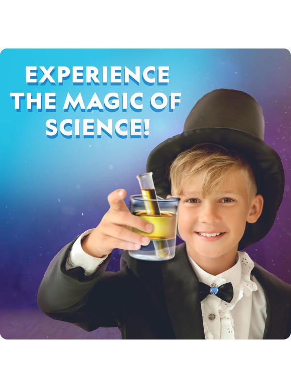 NATIONAL GEOGRAPHIC Science Magic Kit – Science Kit for Kids with 100+ Unique Experiments and Magic Tricks, Chemistry Set and STEM Project, A Great Gift for Boys and Girls (Amazon Exclusive)