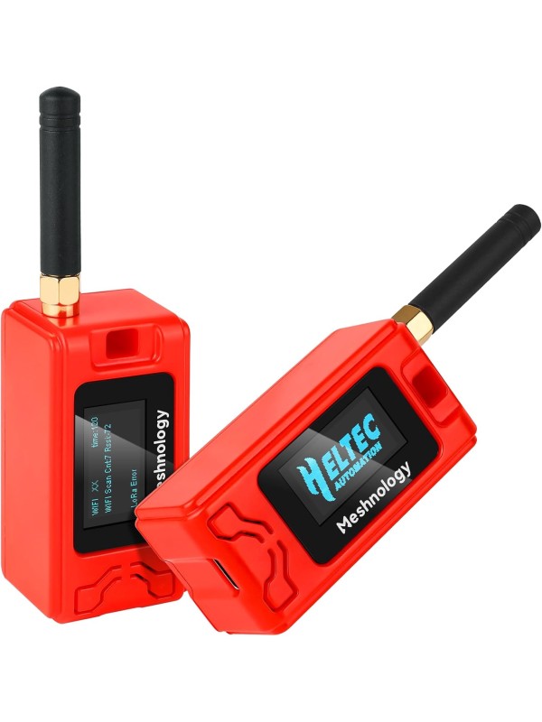 2 Pack ESP 32 Lo Ra V3 Development Board + 1100mAh Battery + Protect Case Set - with 915MHz Antenna and SX 1262 Lo Ra V3 Devices for Mesh Tastic Ar duino Lo Rawan IoT (N30 Version, Black)