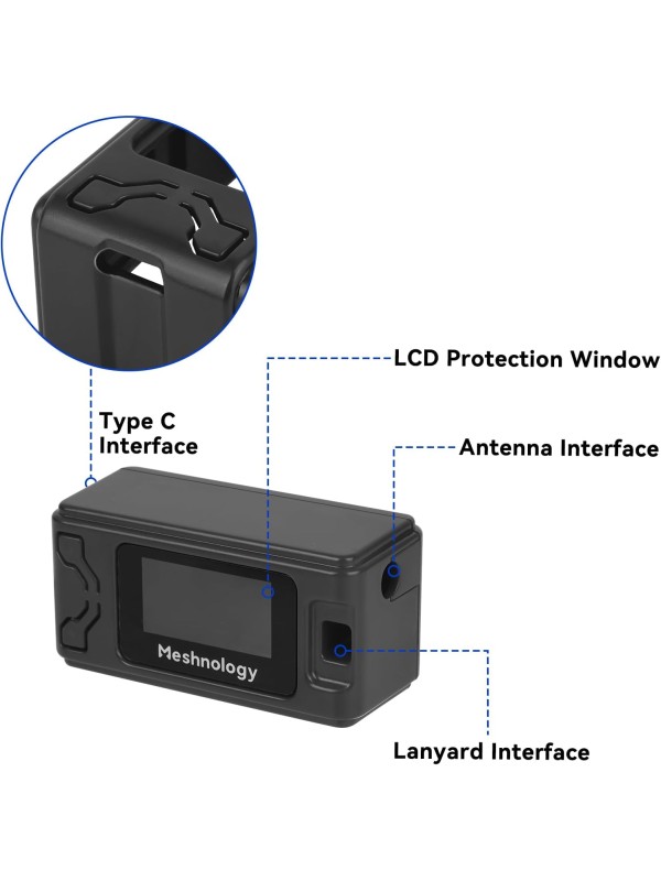 2 Pack ESP 32 Lo Ra V3 Development Board + 1100mAh Battery + Protect Case Set - with 915MHz Antenna and SX 1262 Lo Ra V3 Devices for Mesh Tastic Ar duino Lo Rawan IoT (N30 Version, Black)