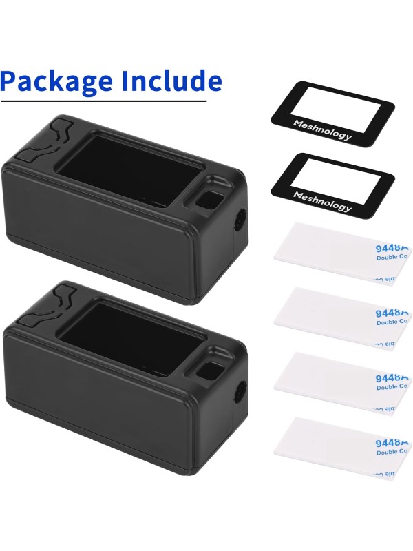 2 Pack ESP 32 Lo Ra V3 Development Board + 1100mAh Battery + Protect Case Set - with 915MHz Antenna and SX 1262 Lo Ra V3 Devices for Mesh Tastic Ar duino Lo Rawan IoT (N30 Version, Black)