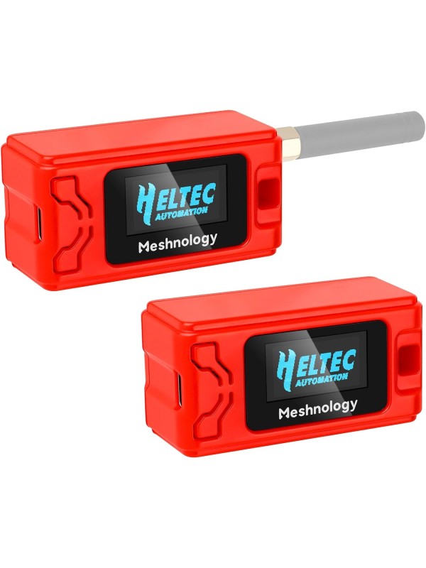 2 Pack ESP 32 Lo Ra V3 Development Board + 1100mAh Battery + Protect Case Set - with 915MHz Antenna and SX 1262 Lo Ra V3 Devices for Mesh Tastic Ar duino Lo Rawan IoT (N30 Version, Black)