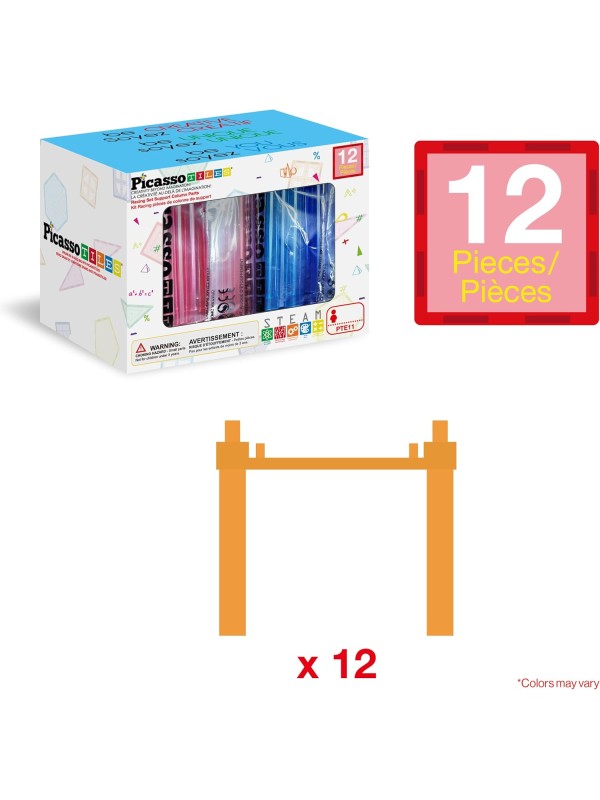 PicassoTiles 128 Piece Race Car Track Building Block Educational Toy Set Magnetic Tiles Magnet Playset 3 LED Car STEM Learning Construction Kit Hand-Eye Fine Motor Skill Training Brain Development