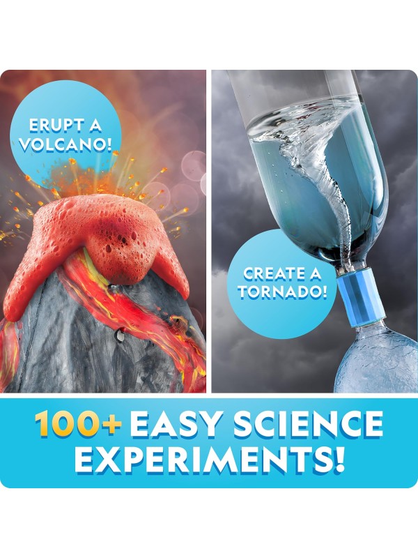 NATIONAL GEOGRAPHIC Earth Science Kit – 100+ Science Experiments & Activities for Kids, Crystal Growing, Volcano Science Kit, Rock Collection, STEM Project Toy for Boys & Girls (Amazon Exclusive)