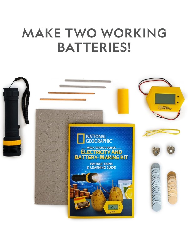 NATIONAL GEOGRAPHIC Earth Science Kit – 100+ Science Experiments & Activities for Kids, Crystal Growing, Volcano Science Kit, Rock Collection, STEM Project Toy for Boys & Girls (Amazon Exclusive)