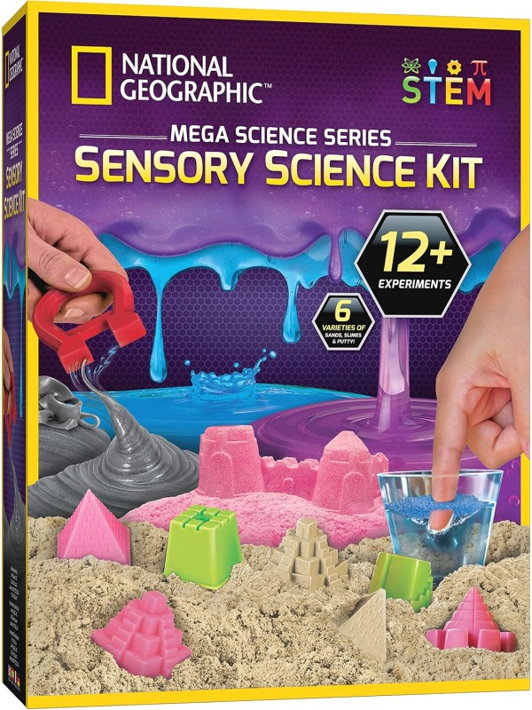 NATIONAL GEOGRAPHIC Earth Science Kit – 100+ Science Experiments & Activities for Kids, Crystal Growing, Volcano Science Kit, Rock Collection, STEM Project Toy for Boys & Girls (Amazon Exclusive)