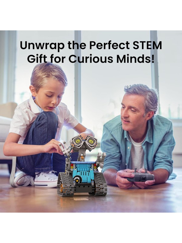 Sillbird Robot Building Kit with Remote Control for Boys Ages 8-14, STEM Coding Robotics Technic Toy Birthday Creative Gifts for Kids, Buildable 5in1 Models with 435 Pieces