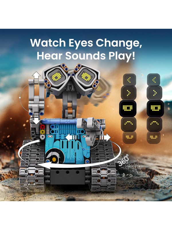 Sillbird Robot Building Kit with Remote Control for Boys Ages 8-14, STEM Coding Robotics Technic Toy Birthday Creative Gifts for Kids, Buildable 5in1 Models with 435 Pieces