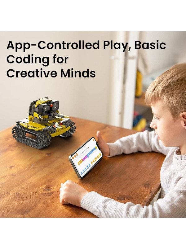 Sillbird Robot Building Kit with Remote Control for Boys Ages 8-14, STEM Coding Robotics Technic Toy Birthday Creative Gifts for Kids, Buildable 5in1 Models with 435 Pieces