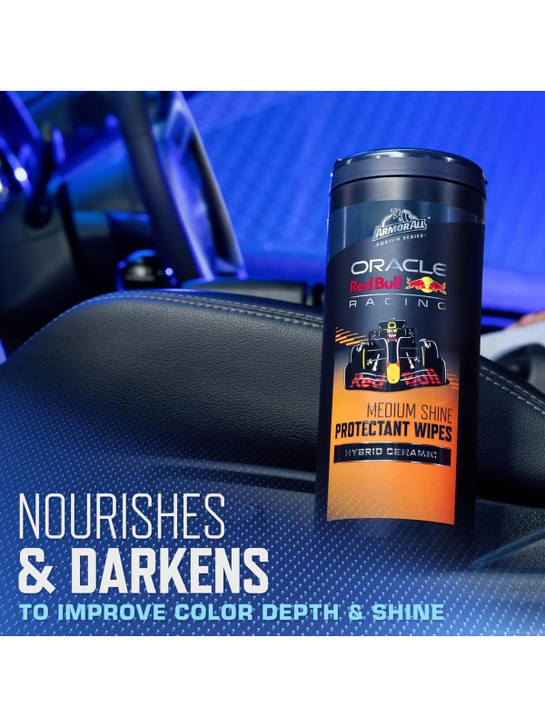Armor All Podium Series 3-Piece Protect & Shine Car Detailing Kit Developed with Oracle Red Bull Racing, Includes Hybrid Ceramic Exterior Detailer, Tire Shine, and Interior Protectant, 16 fl oz Each