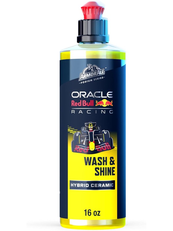Armor All Podium Series 3-Piece Protect & Shine Car Detailing Kit Developed with Oracle Red Bull Racing, Includes Hybrid Ceramic Exterior Detailer, Tire Shine, and Interior Protectant, 16 fl oz Each
