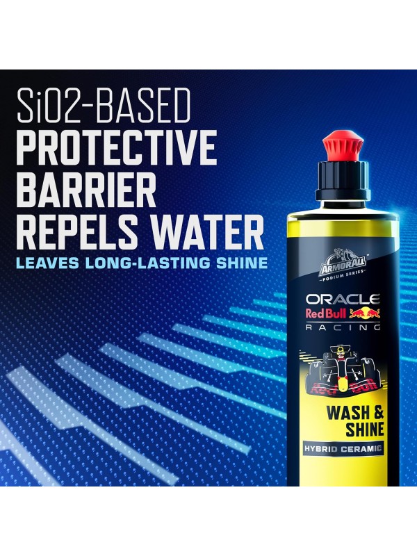 Armor All Podium Series 3-Piece Protect & Shine Car Detailing Kit Developed with Oracle Red Bull Racing, Includes Hybrid Ceramic Exterior Detailer, Tire Shine, and Interior Protectant, 16 fl oz Each