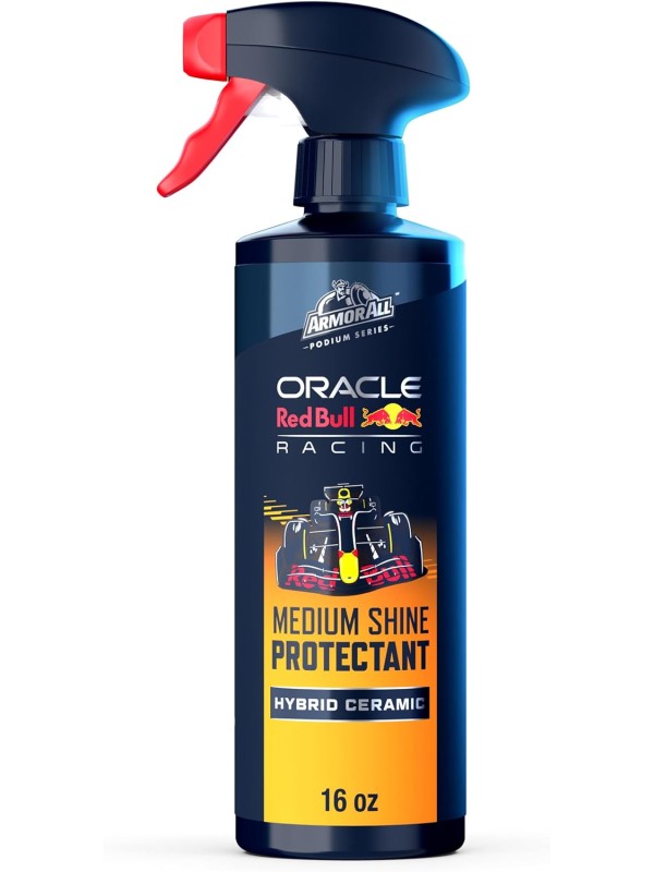 Armor All Podium Series 3-Piece Protect & Shine Car Detailing Kit Developed with Oracle Red Bull Racing, Includes Hybrid Ceramic Exterior Detailer, Tire Shine, and Interior Protectant, 16 fl oz Each