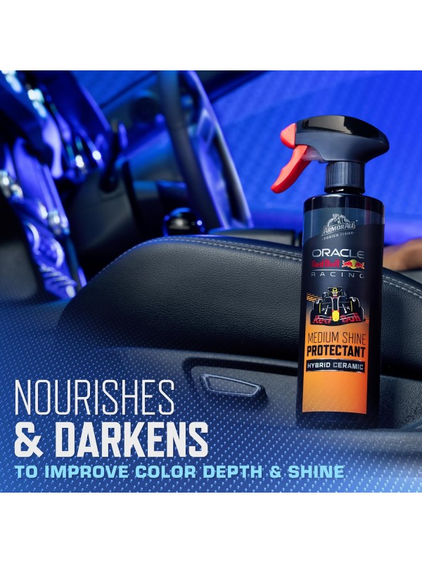 Armor All Podium Series 3-Piece Protect & Shine Car Detailing Kit Developed with Oracle Red Bull Racing, Includes Hybrid Ceramic Exterior Detailer, Tire Shine, and Interior Protectant, 16 fl oz Each