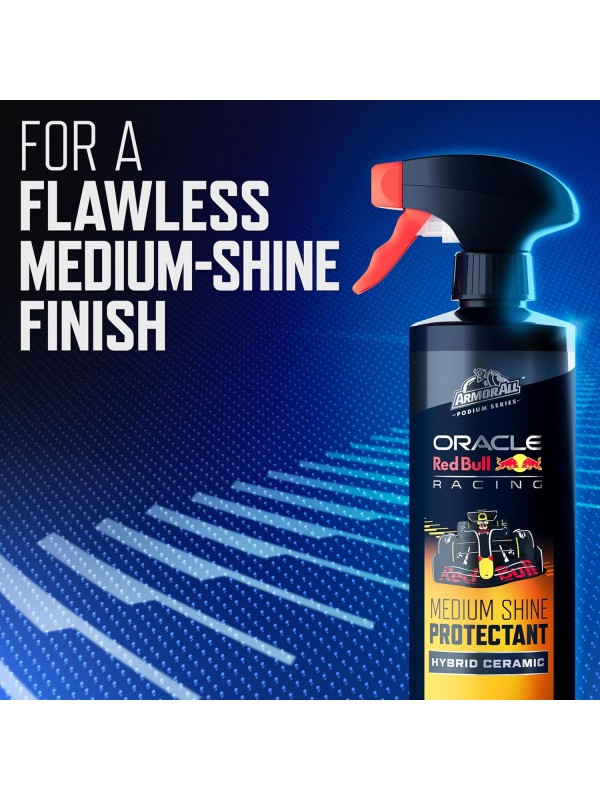 Armor All Podium Series 3-Piece Protect & Shine Car Detailing Kit Developed with Oracle Red Bull Racing, Includes Hybrid Ceramic Exterior Detailer, Tire Shine, and Interior Protectant, 16 fl oz Each