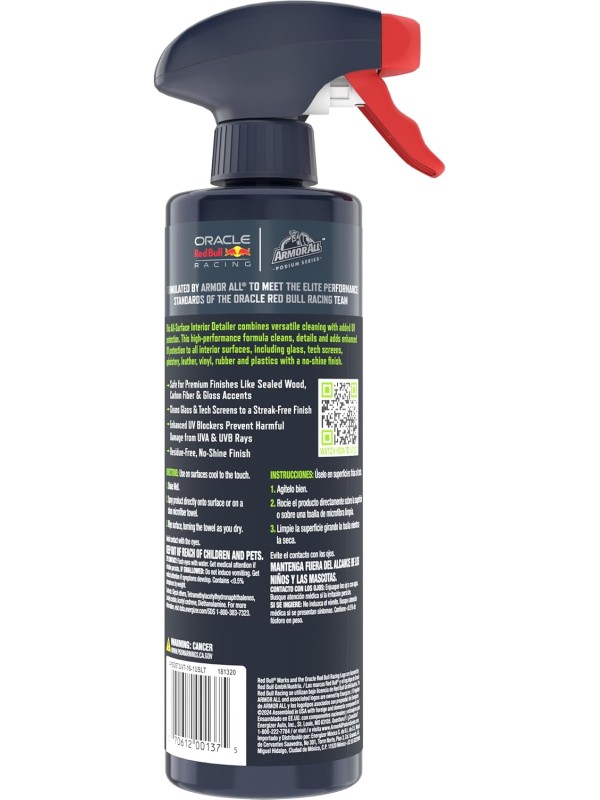 Armor All Podium Series 3-Piece Protect & Shine Car Detailing Kit Developed with Oracle Red Bull Racing, Includes Hybrid Ceramic Exterior Detailer, Tire Shine, and Interior Protectant, 16 fl oz Each