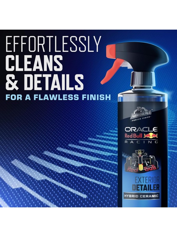 Armor All Podium Series 3-Piece Protect & Shine Car Detailing Kit Developed with Oracle Red Bull Racing, Includes Hybrid Ceramic Exterior Detailer, Tire Shine, and Interior Protectant, 16 fl oz Each